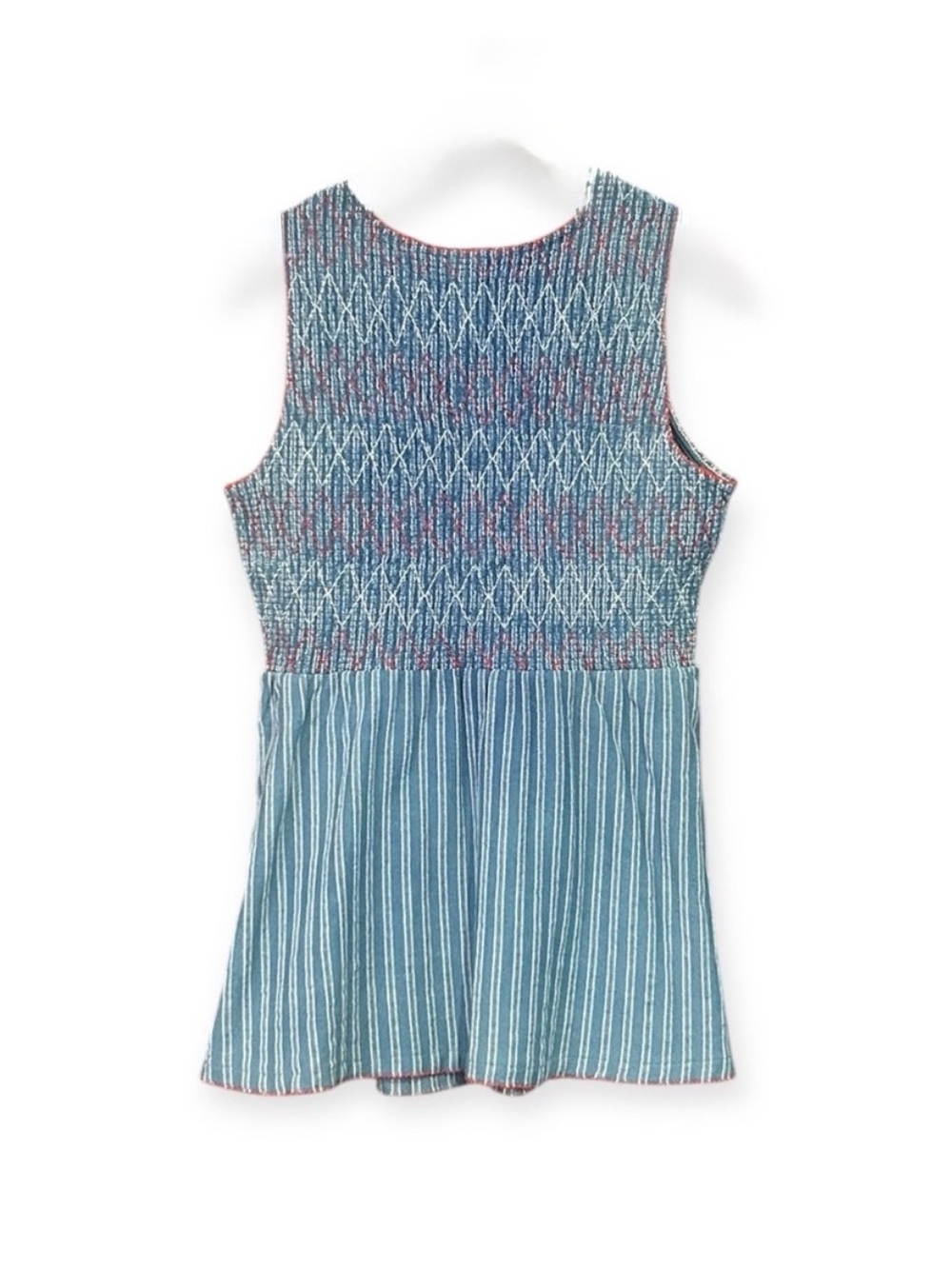Matilda Jane Enchanted Garden Roxie Striped Tank Top Blue Women's Medium NWT - Picture 3 of 3